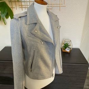 Wool motto Jacket